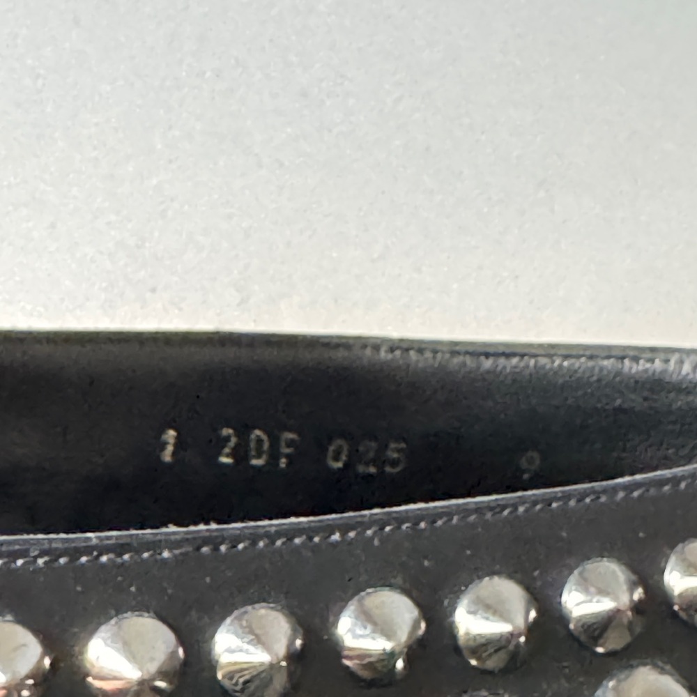 Prada Spazzalaro Studded men’s Black Loafers - Picture 9 of 9